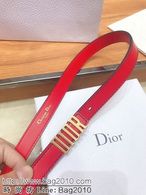 Dior女士腰帶 迪奧經典復古小字母牛皮腰帶  jjp1219
